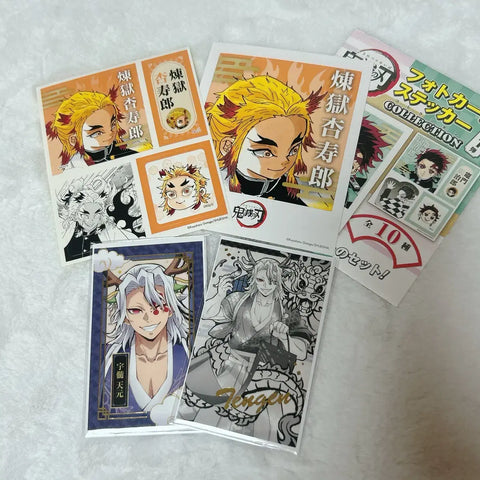 Demon Slayer Kimetsu no Yaiba Dragon Year Photocard Jump Shop Sticker Rengoku Uzui