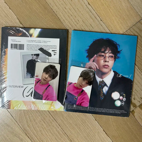 Xiumin interview X unopened album + Ketaphor Cafe unreleased photo card