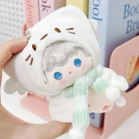 10cm doll white meow meow cape