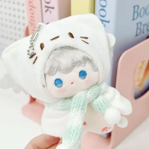 10cm doll white meow meow cape