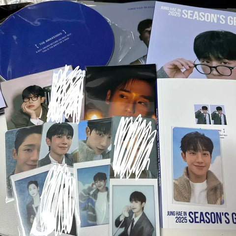 Jung Hae In photocard FNC unreleased polaroid signature photobook calendar