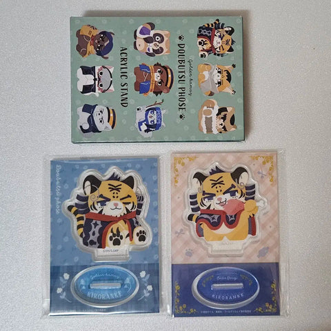 Chưa mở/Gói) Golden Kamuy Golden Card Kiroranke Animal Pose Mini Acrylic Stand
