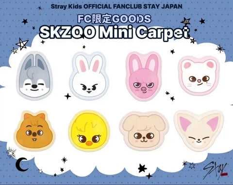 Stray Kids Japan FC Limited SKZOO Doormat Mini Carpet