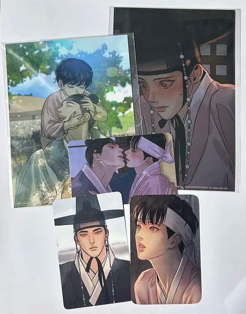 Yahoa-cheop (Painter of the Night) Vol. 1 First Edition Limited Edition Bundle Yoon Seungho Baek Nakyum BL Postcard Photocard Poca