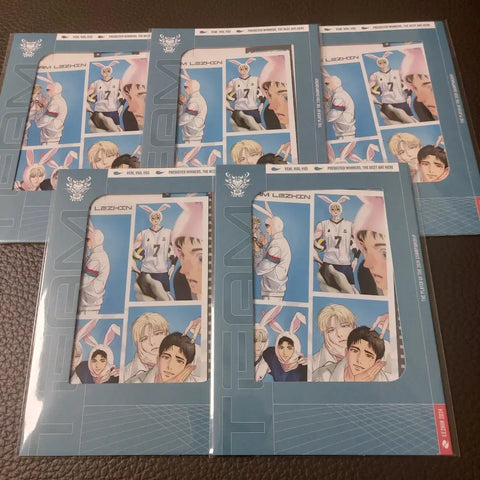 Team Resin Backlight Player Film Package with Photocards, Unopened, 5 Items Total