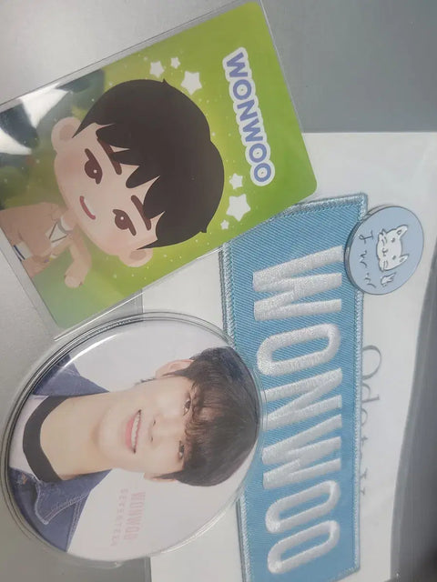 Wonwoo concert merchandise + Seventeen cafe merchandise