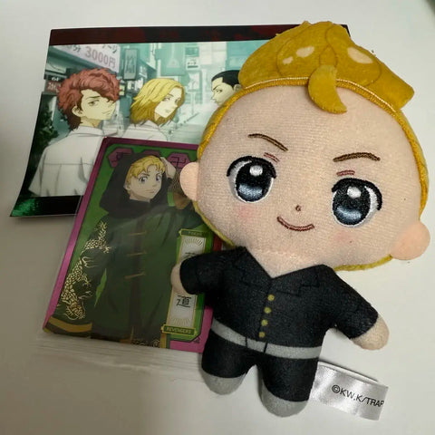 Tokyo Revengers Doriben Hanagaki Takemichi Wafer Plush Keychain Postcard