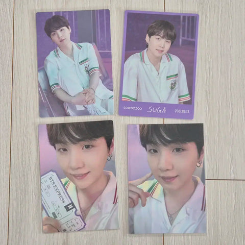Yoongi Mikrokosmos mini photo cards 3ea + Pajama mini photo card