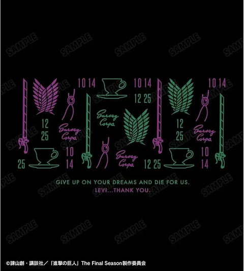 Attack on Titan Levi Erwin Eren Dialogue Short Sleeve T-shirt