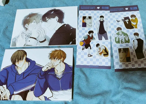 Vincenton Vincent Cafe Fan Gift Lucky Draw Acrylic Stand Poster Player Card Bundle Set