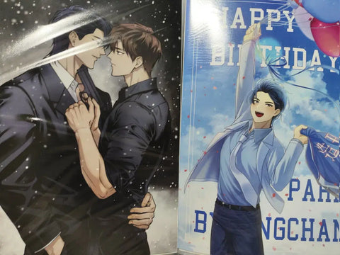 Vincenton Vincent Cafe Fan Gift Lucky Draw Acrylic Stand Poster Player Card Bundle Set