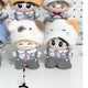 Batch 10cm 10-gyang Cat Dog Animal Choir Doll Hat Doll Clothes
