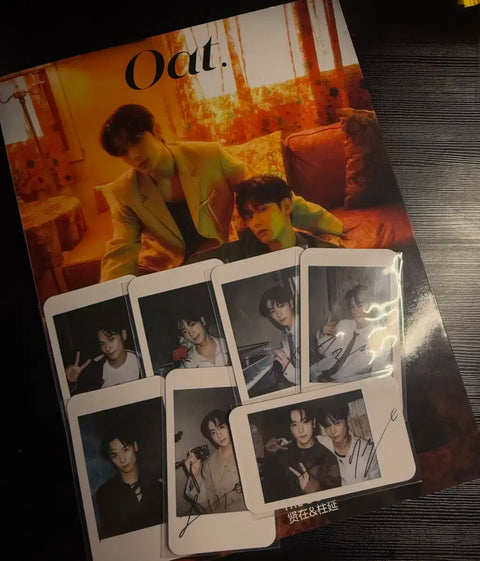 THE BOYZ Juyeon Hyunjae oat magazine pictorial magazine polaroid transfer