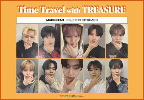 Treasure Time Travel Makestar photocard transfer