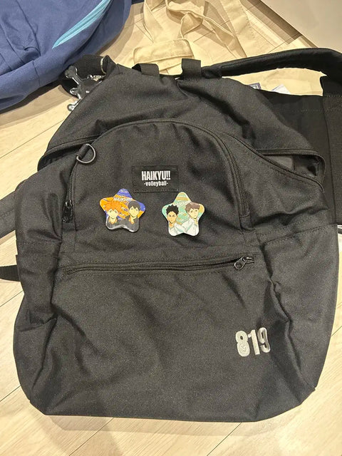 Haikyuu backpack + badge set of two