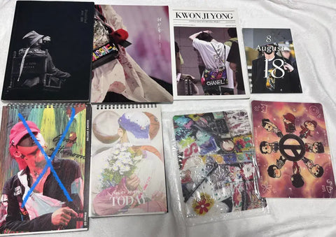 Bigbang G-Dragon fansite goods (unreleased/unofficial) from Number G and Ice G for sale.