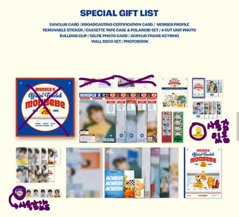 MONSTA X Kit & Season's Greetings photocard O, shipping included 2.5