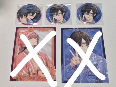 Nijisanji VOLTACTION Pajama Party Shikinagi Akira Can Badge