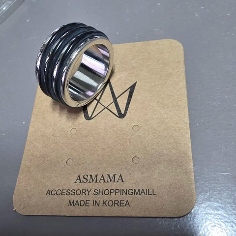 BIGBANG GD Steel Rubber Ring Size M