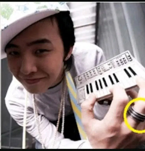 BIGBANG GD Steel Rubber Ring L size