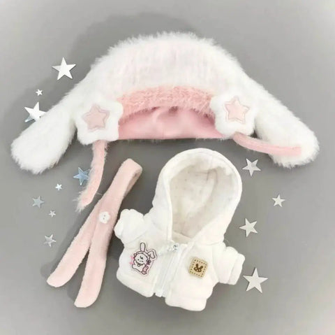 10cm Doll Clothes Hoodie and Hat Set