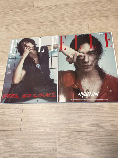 Stray Kids Hyunjin Elle Magazine 2 Versions
