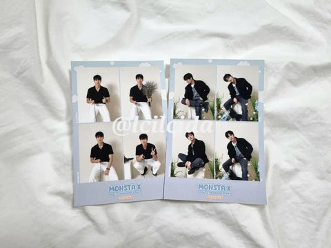 MONSTA X MX 9th Anniversary Official Fan Cafe Event Shownu Minhyuk Four-Cut Photo Transfer