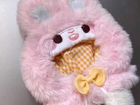 10cm rabbit doll cape doll clothes for sale