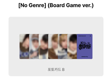 Bonekdo BND No Genre Board Game Version 4th Album Weverse Unreleased Fear Special Photocard Split
