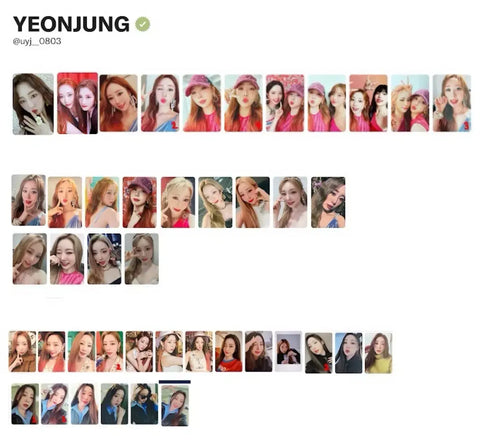 WJSN Yeonjung photocard transfer