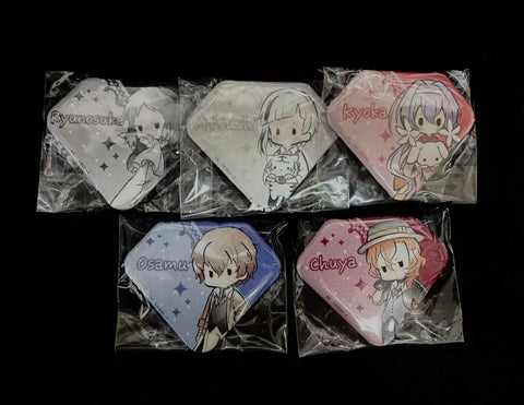 Bungou Stray Dogs Diamond Shaped Can Badge Set