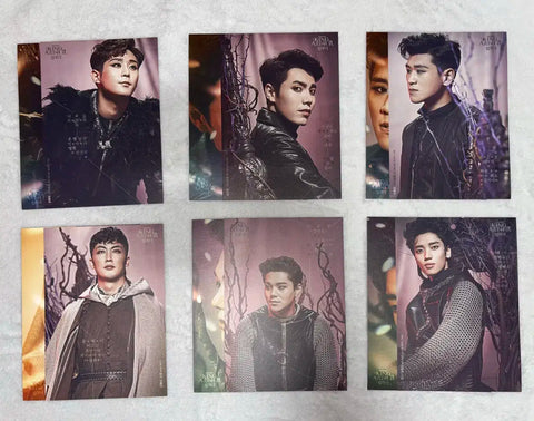 Musical King Arthur Lee Chung-joo, Kim Chan-ho, Kang Hong-seok, Niel, Im Byung-geun, Ji Hye-geun Postcard