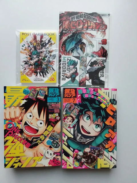 Urgent sale) My Hero Academia Original Art Exhibition Postcard, Saikyo Jump, Midoriya's Business Card, etc.