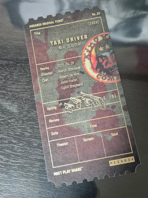 Taxi Driver OT Original Ticket