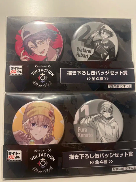 Nijisanji Voltaxion Kanato Hibari Can Badge Kuji