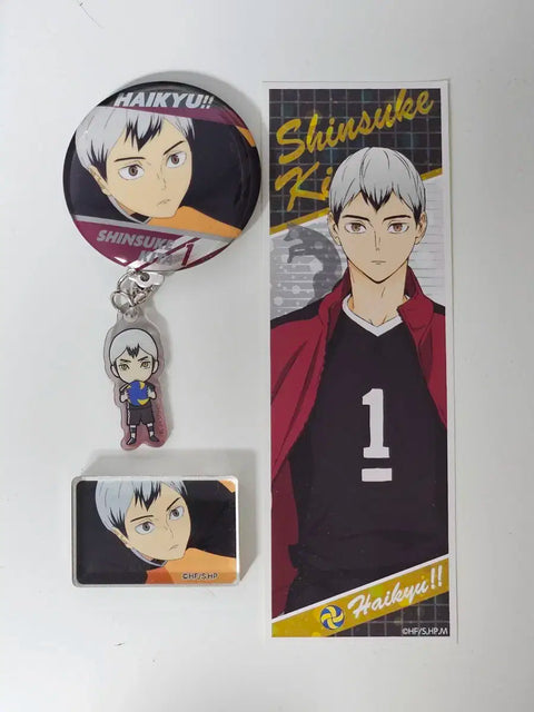 Haikyu!! Inarizaki Kita Shinsuke Goods Badge Acrylic Block Stickers Bundle Sale