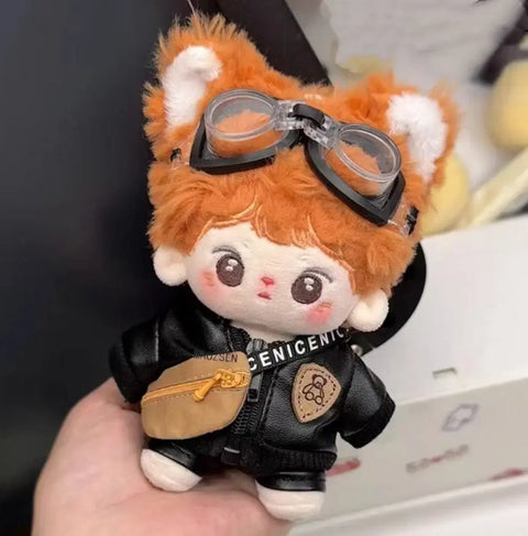 10cm doll clothes leather jacket set