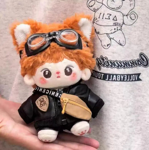 10cm doll clothes leather jacket set