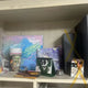 Selling unofficial BTS merchandise.