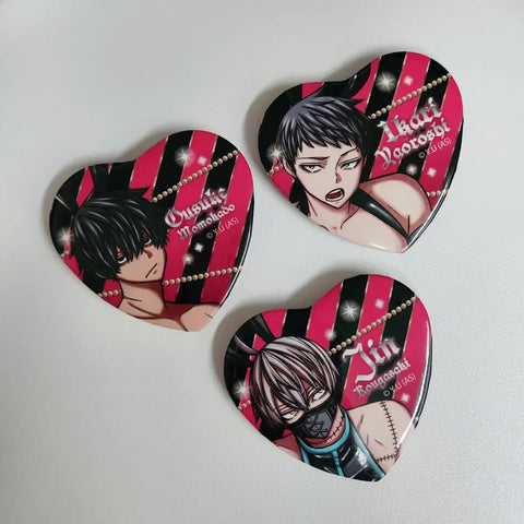 Trading Owosuke Ikari Jin Heart Can Badges (each).