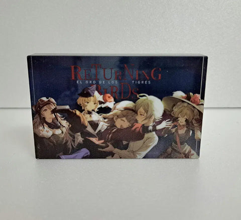 Reverse: 1999 Returning Saddles Acrylic Block