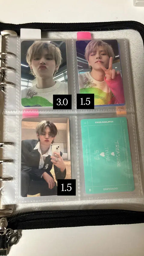Treasure Yoshi Doyoung Asahi Junghwan Haruto photocard transfer