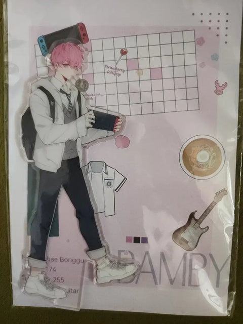 Tempestad-nim acrylic stand and can badge for sale.