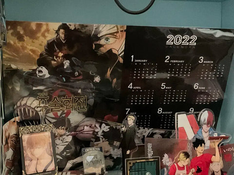 Bán poster lịch Jujutsu Kaisen 0 2022.