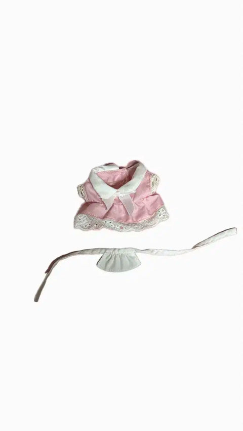 10cm doll clothes maid outfit pink