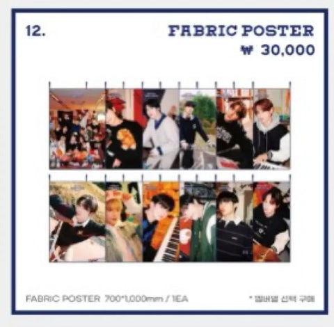 THE BOYZ AZIT 5th Anniversary Official Goods Fabric Poster Juyeon