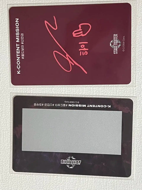 Stage Fighter Old Boy Shin Min-kwon photocard, all together