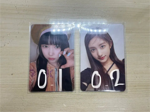 Trading or selling heart-shaped Yeo One, Ive's Lee Seo photocard.