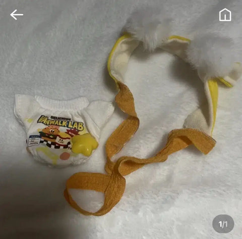 10cm doll clothes nui-clothes yellow space suit