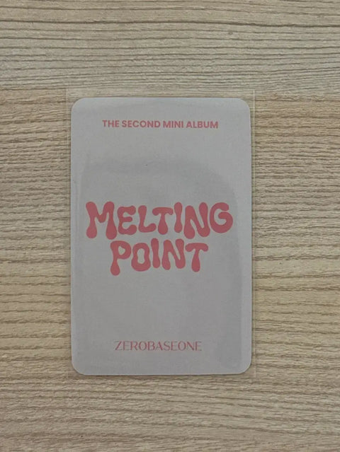 ZEROBASEONE Kim Kyu-bin Melting Point unreleased photocard transfer